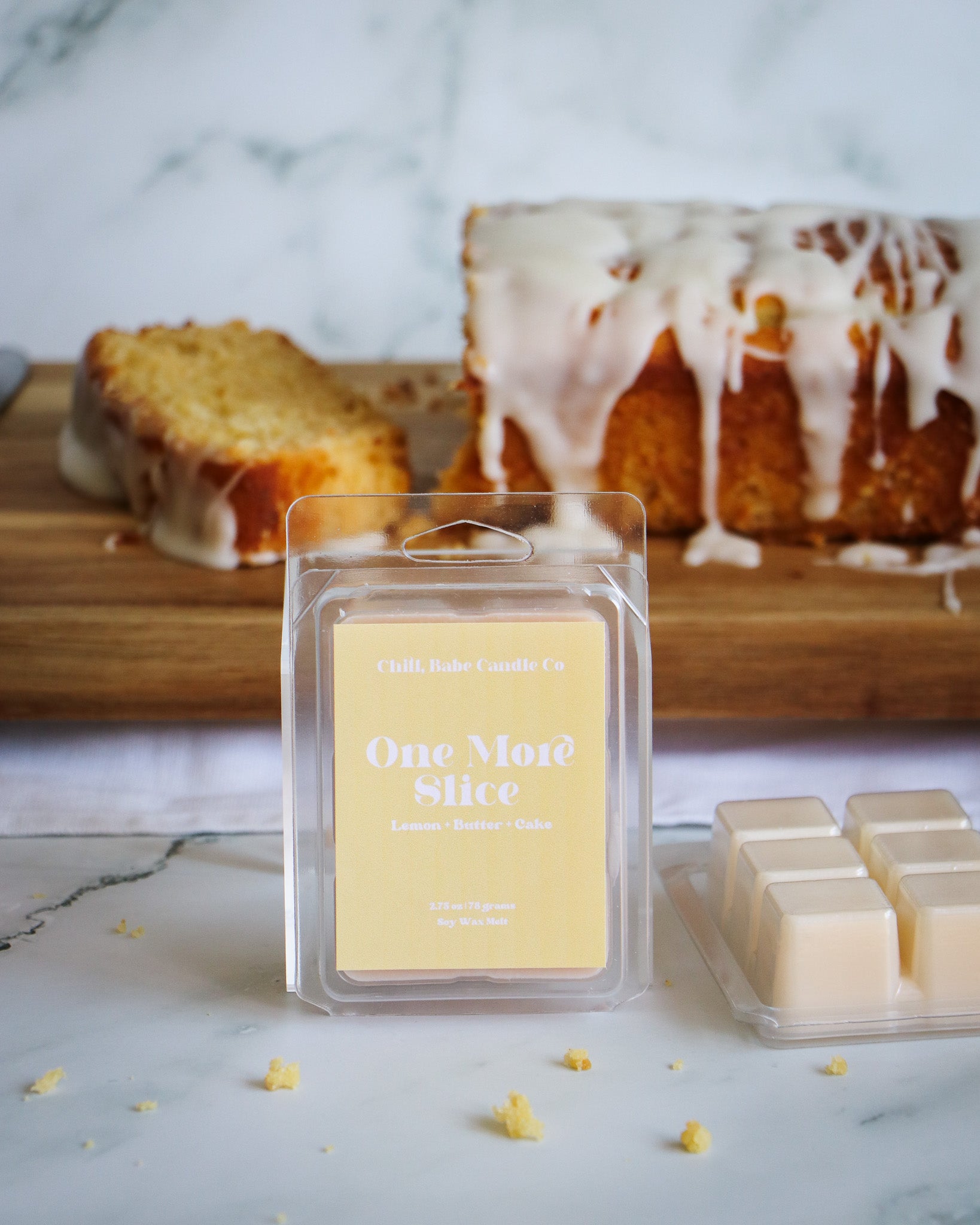 One More Slice Wax Melt | Lemon + Butter + Cake