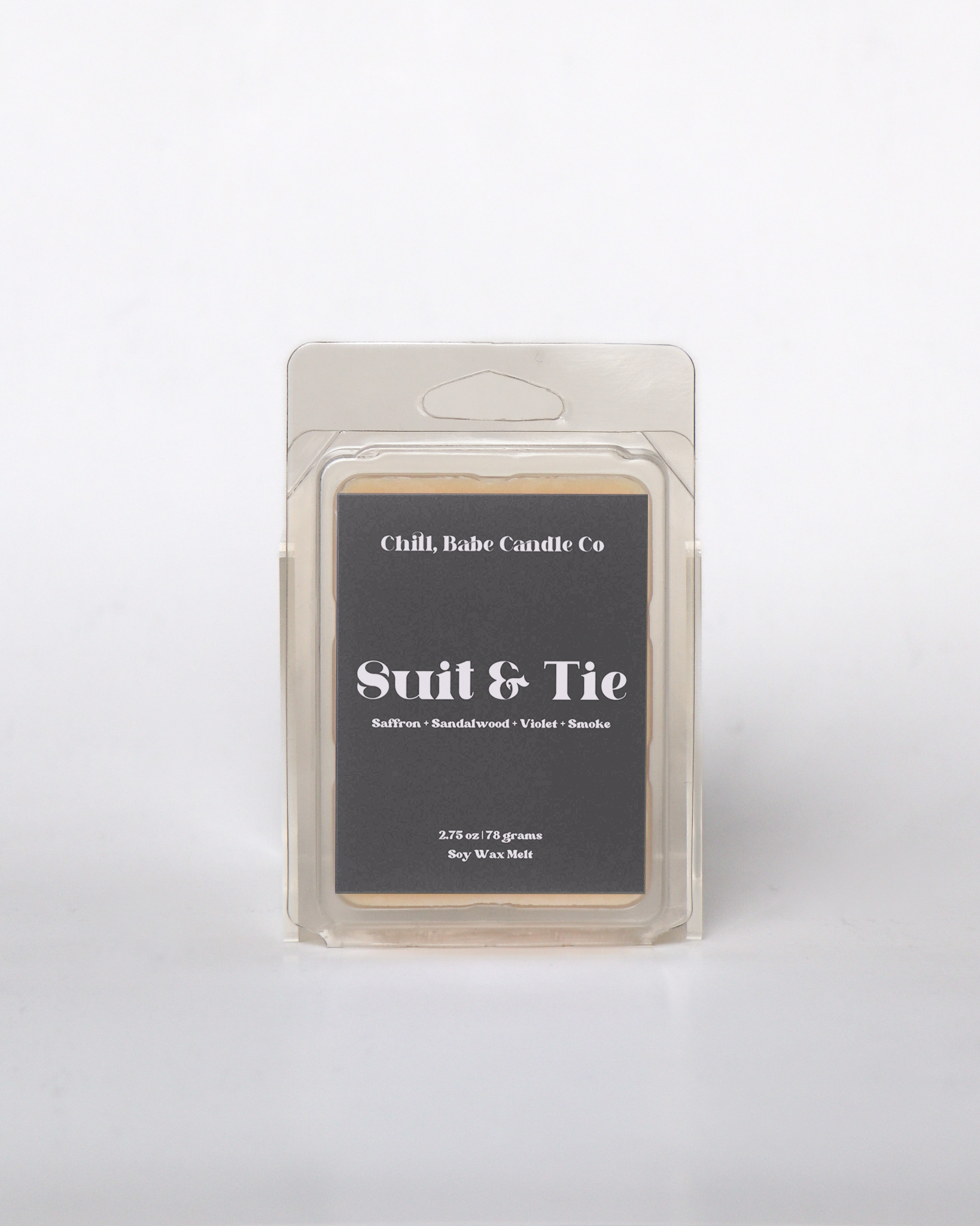 Suit & Tie Wax Melt | Saffron + Cedarwood + Violet + Smoke